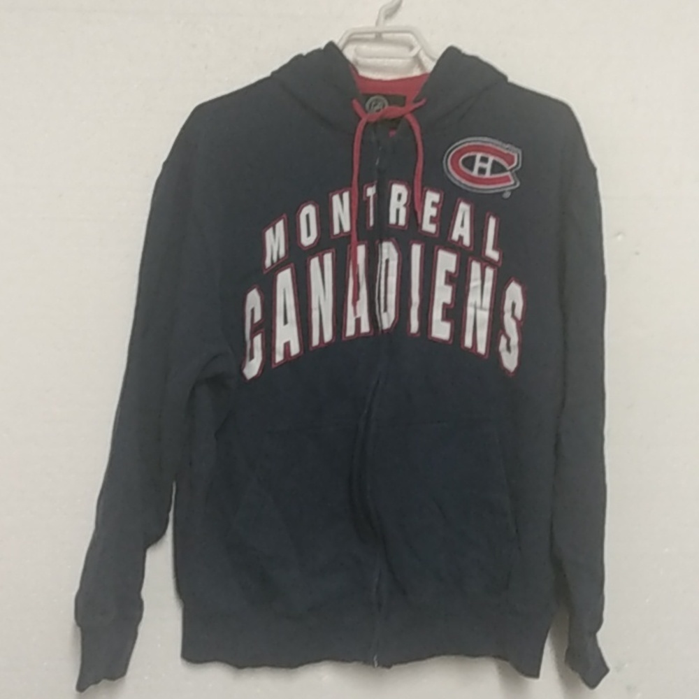 *NHL Montreal Canadiens G lll Sports by Carl Banks*Men's Hoodie Size XL Blue